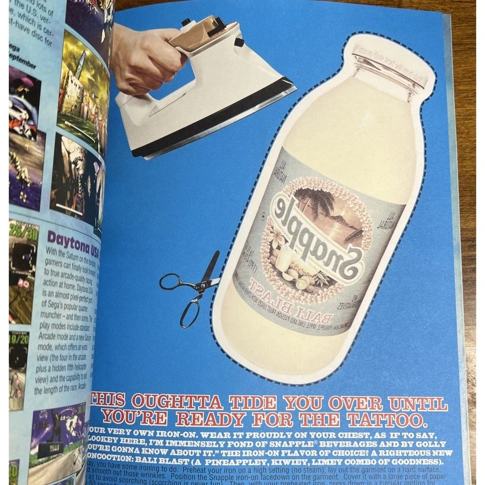 Game Pro Magazine July 1995 Judge Dredd Snapple Tatoo Earthbound Insert